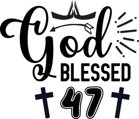 God blessed svg design cut files
