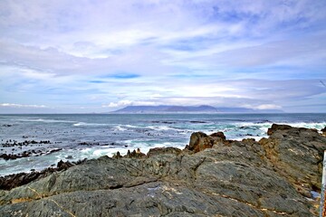 Silhouette von Kapstadt und Tafelberg