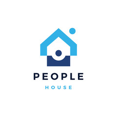 house home people human team work family logo vector icon illustration