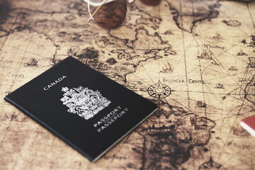 Business travel and tourism concept,passport holiday travel concept