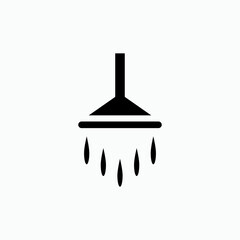 Shower Icon. Clean Up Symbol - Vector.