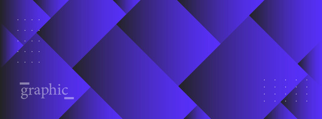 Obraz premium blue and black square effect gradient background banner