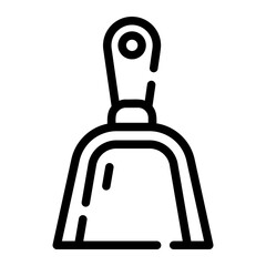 dustpan line icon