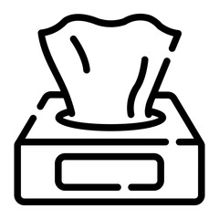 napkins line icon