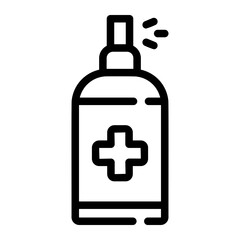 sanitizer line icon