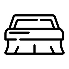 toile tbrush line icon