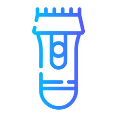 electric sharver gradient icon
