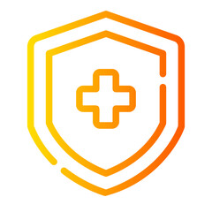 Obraz premium protection hygiene gradient icon