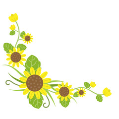 Beautiful floral ,sunflower half moon bouquet wreath