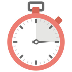 Stopwatch Flat Colored Icon