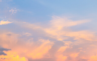 Blurred twilight sky background, evening sky background