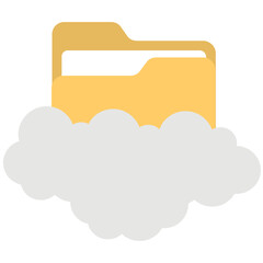 Big Data Flat Colored Icon