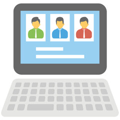 Timeline Page Flat Colored Icon