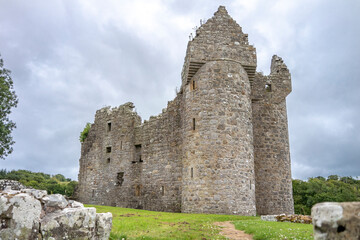 Fototapeta na wymiar Beautiful Monea Castle by Enniskillen, County Fermanagh, Northern Ireland
