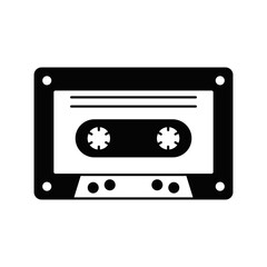 cassettes icon  in color, isolated on white background 