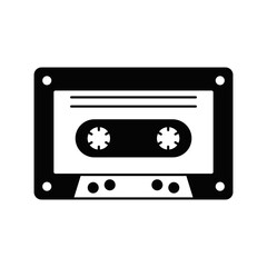 cassettes icon  in color, isolated on white background 