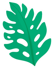 Tropical Leaves, Monstera Leaf, 