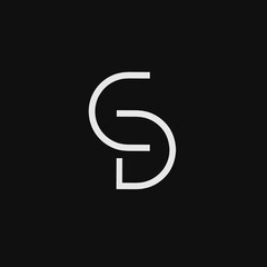 Illustration vector graphic of logo template monogram initials letters CD, DC perfect for brand, identity business and other