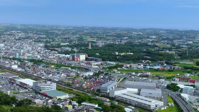 愛知県豊橋市の空撮映像