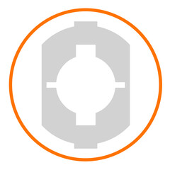 HUD FUI Design element for game and movie decoration, Cyber technology futuristic concept for user interface design