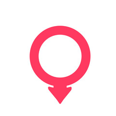 Location pin collection Red pointer icon for pin on the map to show the location.