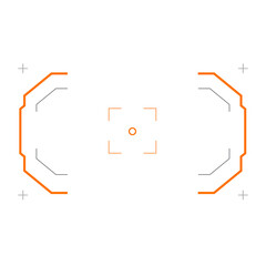 HUD FUI Design element for game and movie decoration, Cyber technology futuristic concept for user interface design