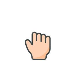 Vector cartoon finger mouse cursor in various gestures for mobile touch screen devices