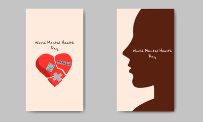 World Mental Health Day Simple Story Template Bundle