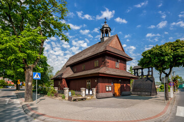 Wooden Church of the Holy Spirit. Lask, Lodzkie Voivodeship, Poland