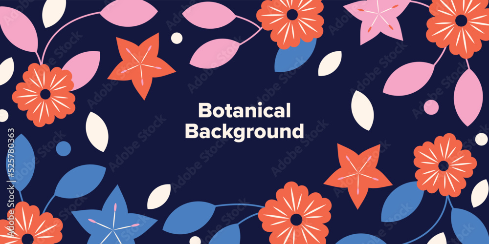 Wall mural Botanical Flower Background