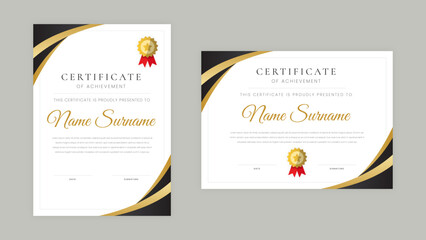 Modern employee of the month certificate