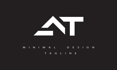AT or TA Minimal Logo Design
