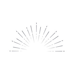 Obraz premium Vintage sunburst vector collection set Retro solar graphic design stripes