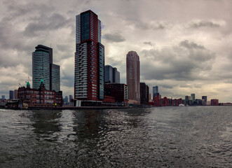 Naklejka premium Fantastic views of the unique city of Rotterdam