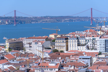 Fototapeta na wymiar panorama of the city Lisbon, Portugal