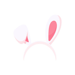 Fototapeta premium Cute bunny ears headband in various shapes Easter bunny costume accessories