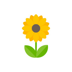 Obraz premium Simple colorful flower dress design for kids Isolated on white background