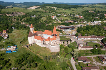Corvin Castle în Hunedoara în Romania