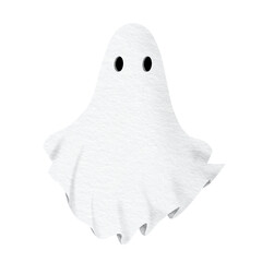 Halloween ghost watercolor. 