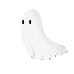 Halloween ghost watercolor. 