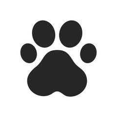 Dog and cat paw prints. A collection of dog footprints with claws. vector illustration. - obrazy, fototapety, plakaty
