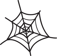 spider halloween illustration on transparent background