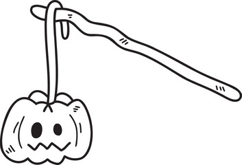 Halloween illustration on transparent background