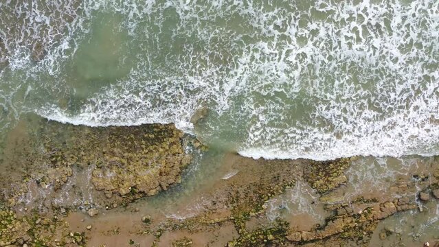 drone, Côte Atlantique, Vendée, plage vendéenne, mer océan
