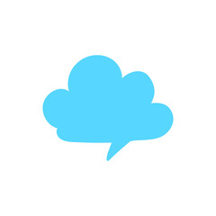 Speech Bubble for Entering Conversation Messages and Thoughts of Cartoon Characters