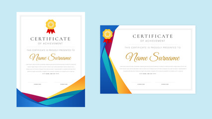 Modern employee of the month certificate