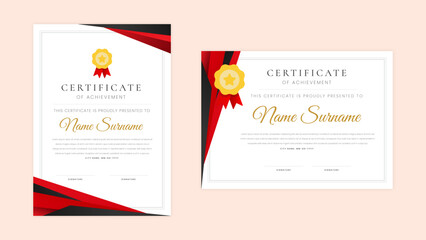 Modern employee of the month certificate