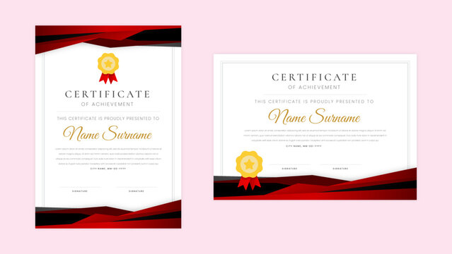 Modern employee of the month certificate