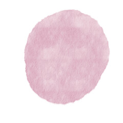 Fototapeta premium Watercolor Abstract shape pink blob.