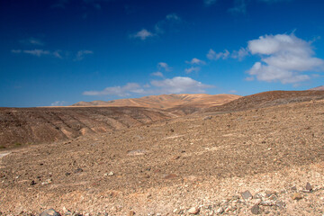 Wüste über der Küste von Ajuy